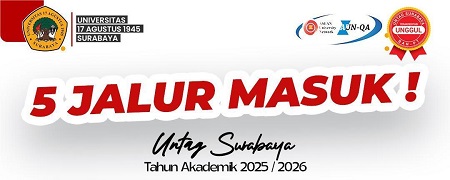 UNTAG Surabaya Buka 5 Jalur Pendaftaran Mahasiswa Baru Tahun Akademik 2025/2026