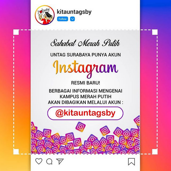 Instagram Resmi UNTAG Surabaya