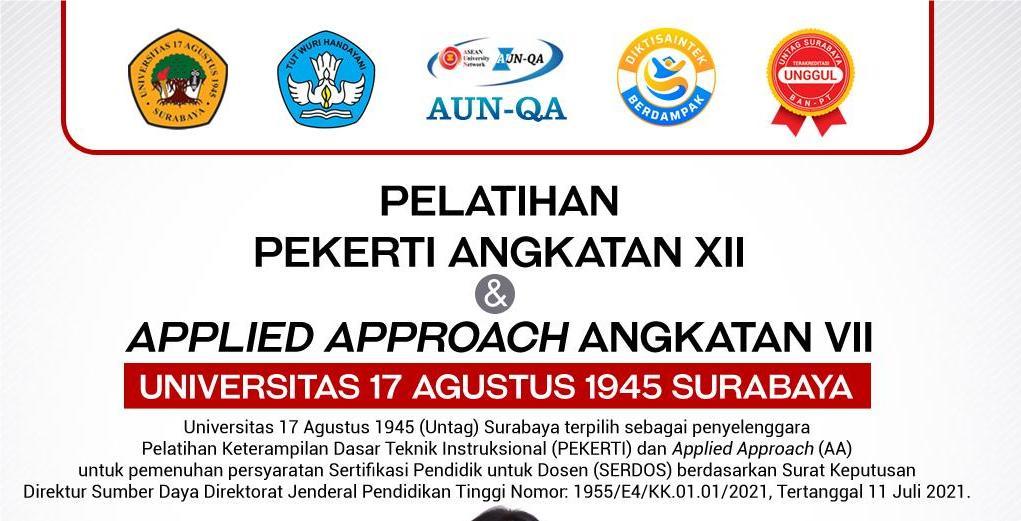 Pelatihan PEKERTI Angkatan XII dan Applied Approach Angkatan VII 