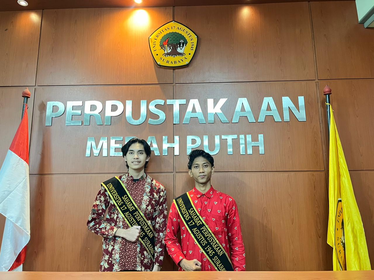 Badan Perpustakaan Untag Surabaya Kukuhkan Sahabat Perpustakaan 2025-2026 : Dua Mahasiswa Jadi Mitra Pelayanan Kunci