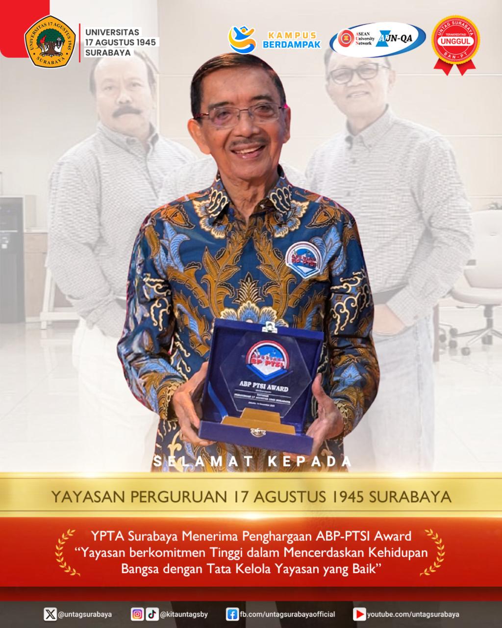 YPTA Surabaya Raih Penghargaan ABP-PTSI Award