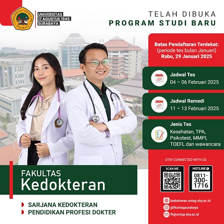 Program studi baru Sarjana Kedokteran dan Pendidikan Profesi Dokter